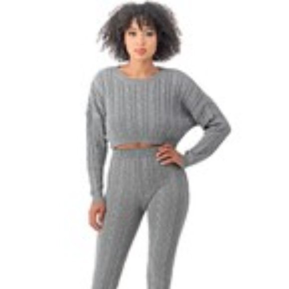 KNIT 2 piece pants set - Picture 2 of 4